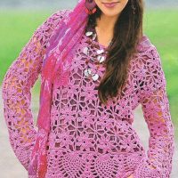 Esquema blusa a crochet estilo live