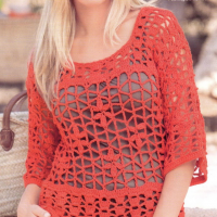 Túnita crochet de red sencilla